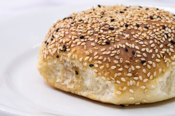 Turkish pastry. Filled pastry baked in the oven. Handmade filling.