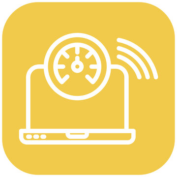 Network Latency vector icon illustration of Networking iconset.
