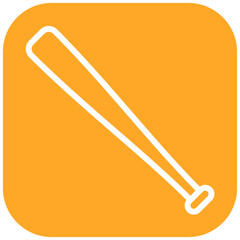 Baseball Bat vector icon illustration of Outdoor Fun iconset.