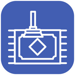 Cleaning Carpet vector icon illustration of Cleaning and Dusting iconset.