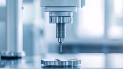 High-tech machine testing the tensile strength of a material, stress testing, product endurance validation