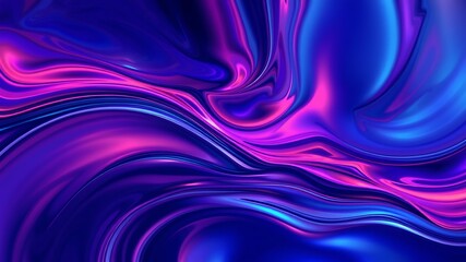 Obraz premium Abstract swirling liquid background of vibrant purple and blue hues, ideal for modern designs and artistic projects.