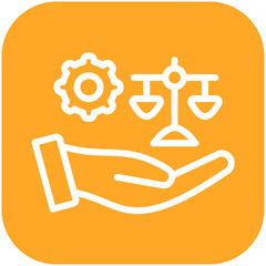 Service vector icon illustration of Law & Legislation iconset.