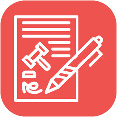 Legalization vector icon illustration of Law & Legislation iconset.