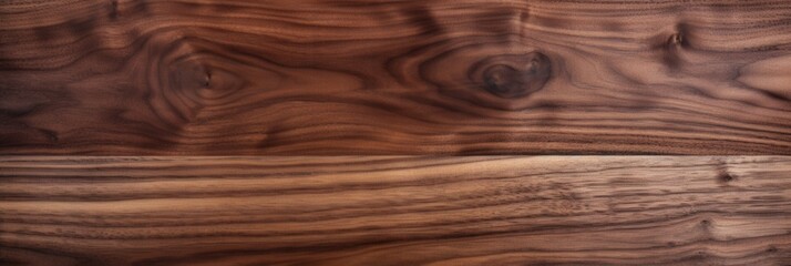 Obraz premium Close-Up of Smooth Black Walnut Wood Texture from Two Boards with Rich Grain Patterns and Warm Tones Enhanced by Oil Finish