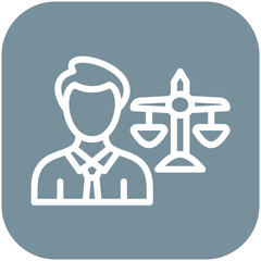 Countersuit vector icon illustration of Law & Legislation iconset.