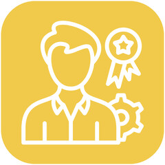 Managerial Training vector icon illustration of Business Training iconset.