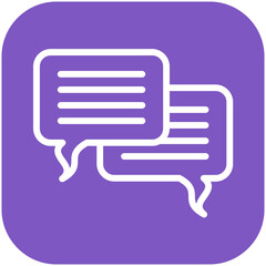 Comment vector icon illustration of Business Training iconset.