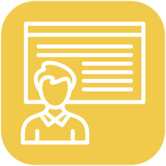 Tutoring vector icon illustration of Gig Economy iconset.