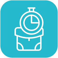 Temporary Job vector icon illustration of Gig Economy iconset.