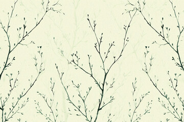 Fondo de ramas floreciendo. Dise&ntilde;o de primavera en colores pastel.