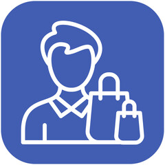 Personal Shopping vector icon illustration of Gig Economy iconset.