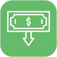 Minimum Wage vector icon illustration of Gig Economy iconset.