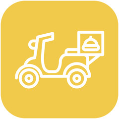 Food Delivery vector icon illustration of Gig Economy iconset.
