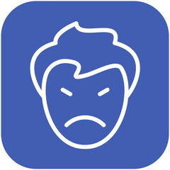 Stubborn vector icon illustration of Generation Gap iconset.