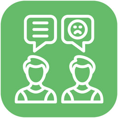 Bad Communication vector icon illustration of Generation Gap iconset.