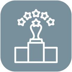 Obraz premium Top Performer vector icon illustration of Award Events iconset.