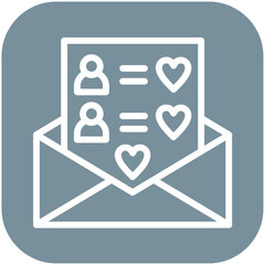 Inviting Guests vector icon illustration of Award Events iconset.