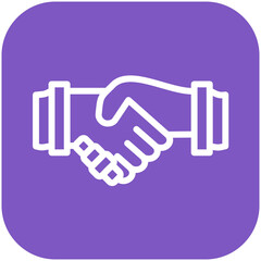 Handshake vector icon illustration of Award Events iconset.