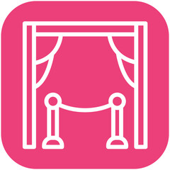 Ceremony vector icon illustration of Award Events iconset.