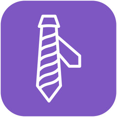 Tie vector icon illustration of Fashion Ecommerce iconset.