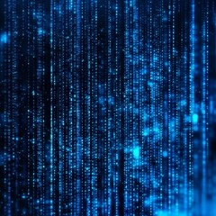 Explore this captivating abstract background that showcases dynamic data streams flowing seamlessly in vibrant blue tones.