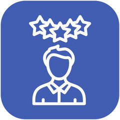 Customer Review vector icon illustration of Fashion Ecommerce iconset.