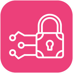 Encryption vector icon illustration of Cryptocurrency iconset.