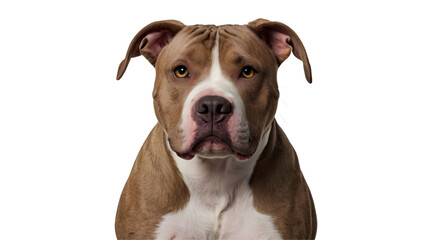 Pit Bull Terrier isolated on white, transparent background png 