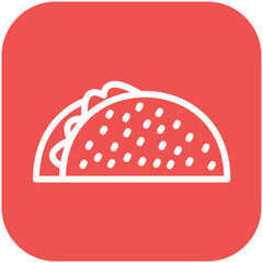 Taco Bar vector icon illustration of Catering iconset.
