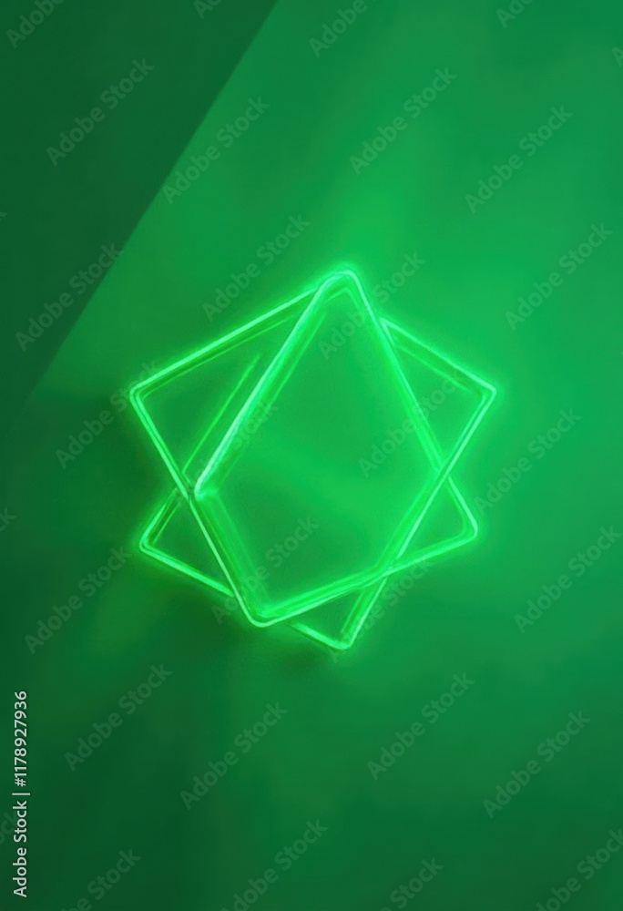 Poster green abstract background with gradient and dark green tones