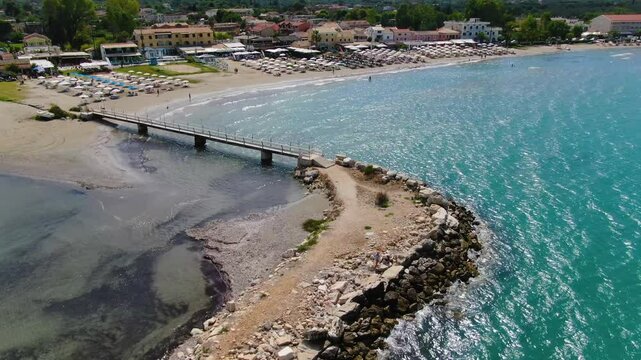 Roda beach in corfu Greece