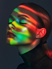 Portrait de femme glamour et maquill&eacute;e