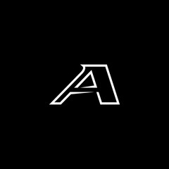  against vector alphabet font for logo design
