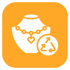 Upcycled Jewelry icon vector image. Can be used for Upcycling.