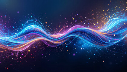 iridescent grainy background, iridescent abstract shape, wide banner noise texture poster header cover wallpaper design