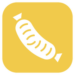 Sausage icon vector image. Can be used for Butcher.