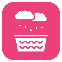 Monsoon Reservoir icon vector image. Can be used for Monsoon.