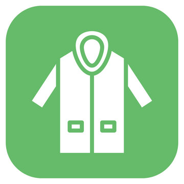 recommend clip art: Raincoat icon vector image. Can be used for Monsoon.