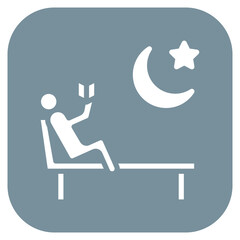 Relaxation icon vector image. Can be used for Time to Sleep.