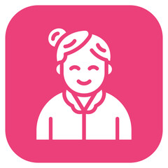 Grandmother icon vector image. Can be used for Grandparents.