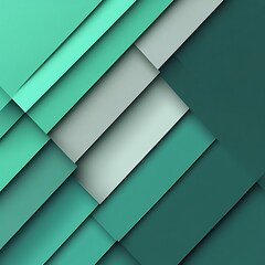 Obraz premium Abstract teal and gray geometric background.