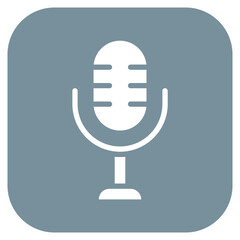 Microphone icon vector image. Can be used for Nightclub.