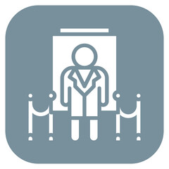 Nightclub Security icon vector image. Can be used for Nightclub.