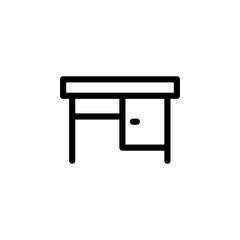 desk icon sign vector design