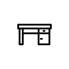 desk icon sign vector design