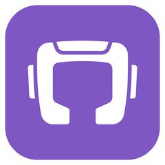 Fototapeta premium Headgear icon vector image. Can be used for Boxing.