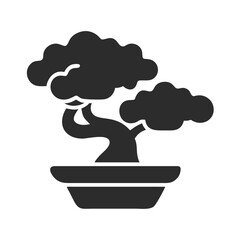 Elegant Bonsai Tree Vector Illustration