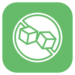 Sugar Free icon vector image. Can be used for World Diabetes Day.