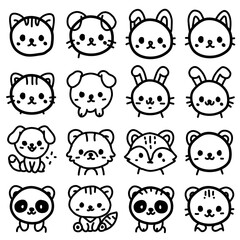 animal head icons